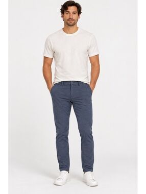 Lululemon ABC Pant Slim Tech Canvas Heathered Blue Men’s 33